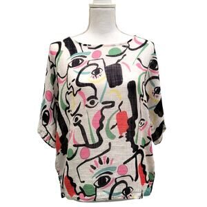 Charlie B Top Small Gauze Boxy Lagenlook